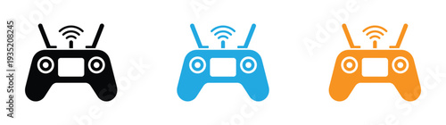 Modern video game controller with various buttons and joysticks isolated on a white background for gaming themes.