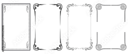 Vintage ornate picture frame templatesVintage ornate picture frame templates