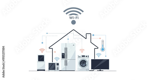 Smart Home Automation System with Wi-Fi Connectivity and Appliances