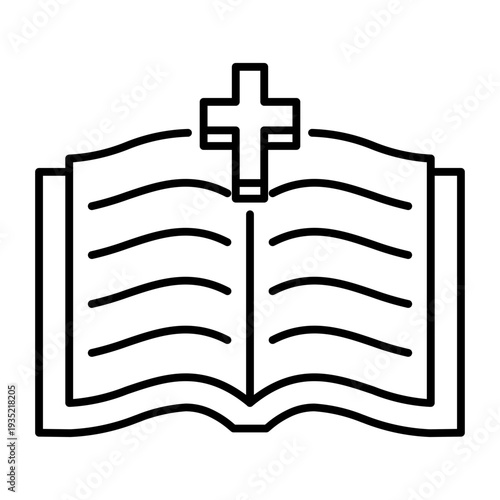 This Bible icon is suitable for Christian Events, etc