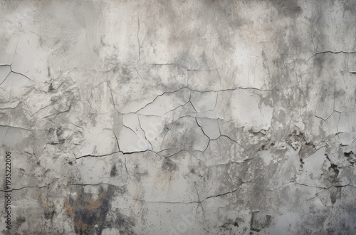Processed collage of obsolete stucco wall with visible cracks texture. Background for banner, backdrop