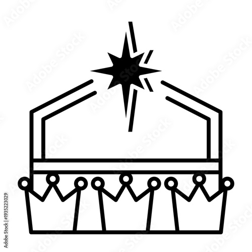 This Epiphany icon is suitable for Christian Events, etc