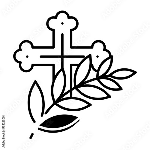This Palm Sunday icon is suitable for Christian Events, etc