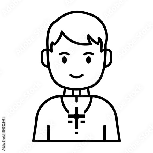 This Priest icon is suitable for Christian Events, etc
