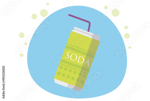 Soda Concept Illustration Vector Style