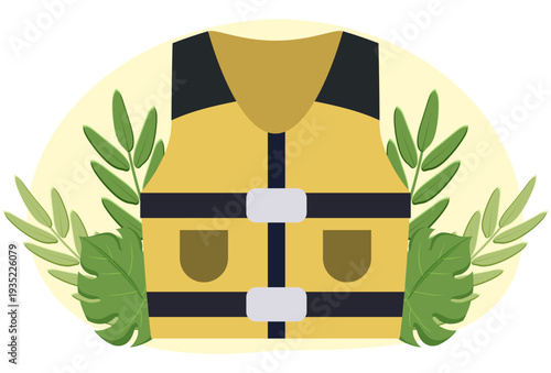 Life Jacket Concept Illustration Vector Style