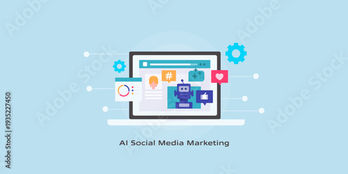 AI marketing agent operates in social media platform, automate content creation, interaction handling, engagement tracking and generates analytical report.