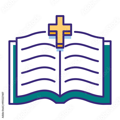 This Bible icon is suitable for Christian Events, etc