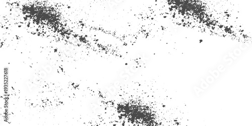 Vector Random Gritty Background with Scattered Tiny Noise Particles, Black Grunge Texture Overlay for Dust, Grain and Distressed Design Effect.