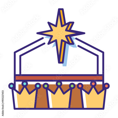 This Epiphany icon is suitable for Christian Events, etc