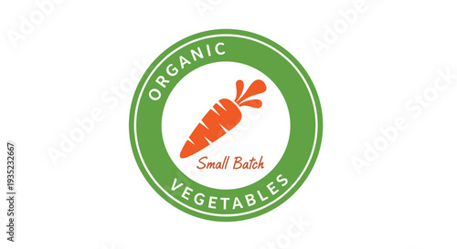 Carrot Logo for Organic Vegetable Brand.