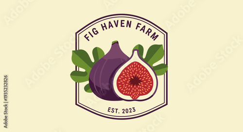 Fig Haven Farm Logo Design with Figs.