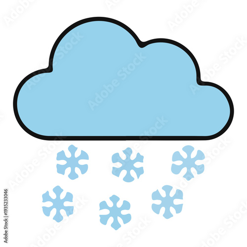 Snow Cloud Icon