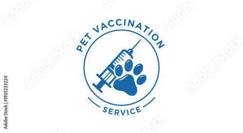 Pet Vaccination Service Logo Design.