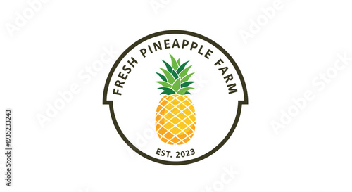 Pineapple Logo Design for Fresh Farm.