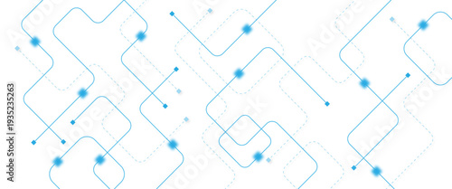 Abstract digital AI circuit board background with tech icons. Digital technology motherboard texture design. Engineering circuit board concept for poster, header, banner, website, presentation