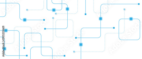 Abstract digital AI circuit board background with tech icons. Digital technology motherboard texture design. Engineering circuit board concept for poster, header, banner, website, presentation