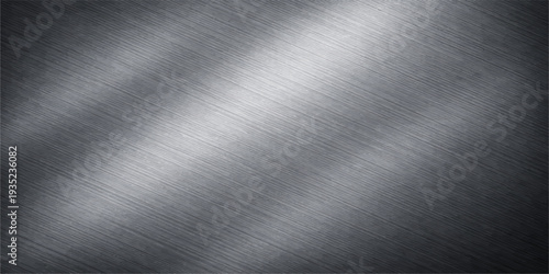 Abstract an impressive metallic brushed steel texture, showcasing its industrial aesthetics with a photorealistic appeal, offering a modern background and elegant look.