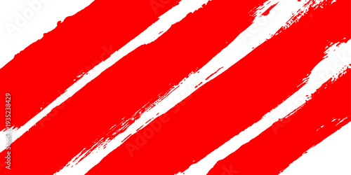 A red grunge background with white stripes creates a textured fabric pattern and artistic banner design featuring a weathered USA flag aesthetic on a striped paper material backdrop