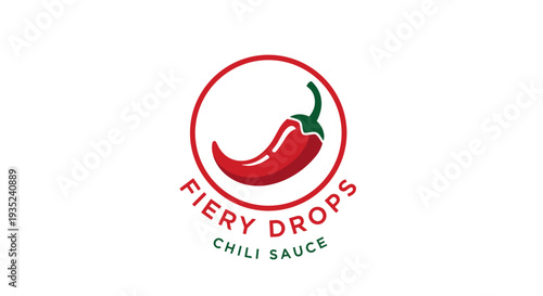 Red Chili Pepper Logo Design Element.