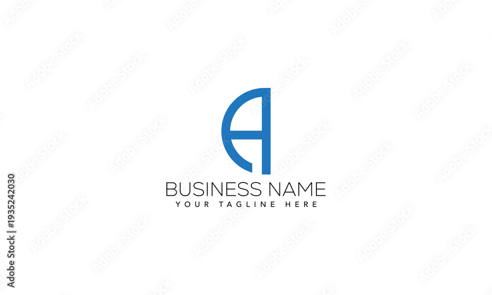 Fototapeta premium Modern Minimal A Letter Logo Vector Design Template