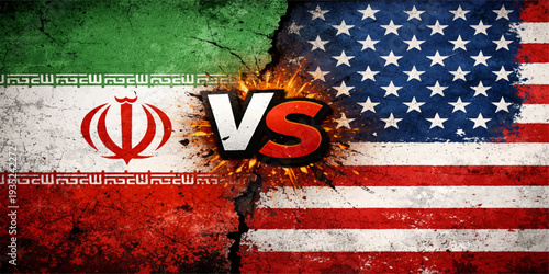 USA flag painted on an old brick and wooden wall showing patriotic American symbol of independence and national pride