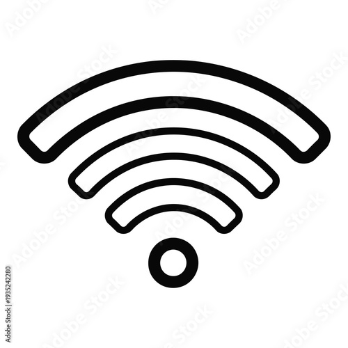 WiFi signal icon symbol wireless internet connection logo graphic element icon