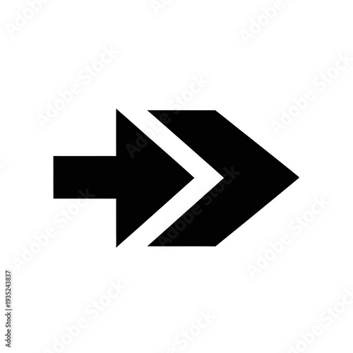 Free Download Black Arrow Symbol Pointing Right Direction Forward. - GFXLoad