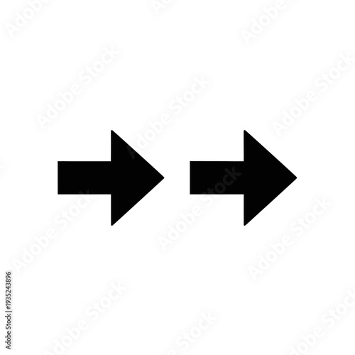 Black Arrows Pointing Opposite Directions.