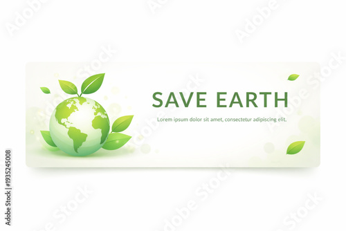 SAVE EARTH"  A Visual Campaign for Environmental Protection and a Sustainable Future