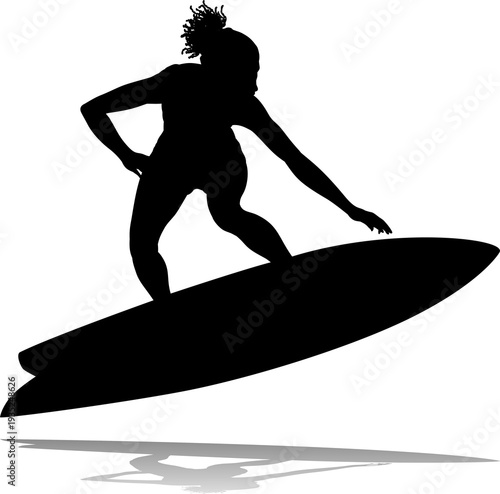 Surfer surfboard boarding f...