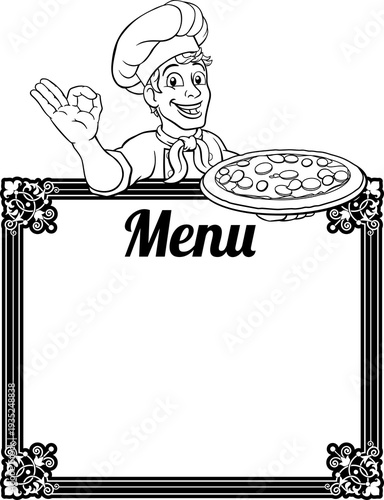 A chef cook man cartoon cha...