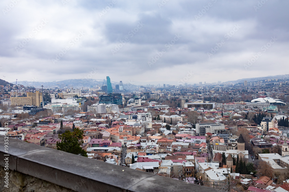 Fototapeta premium aerial view of the city