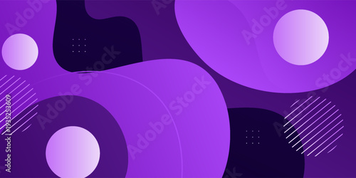 Purple abstract background with dynamic wave pattern design. Overlapping paper-cut style elements design concept. EPS10 vector.