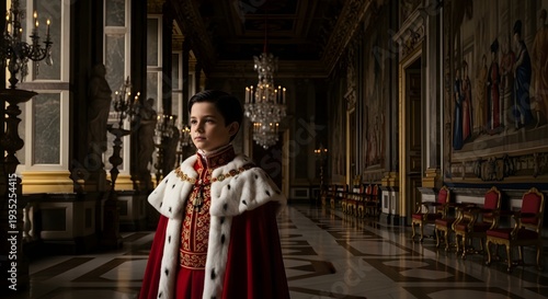 Regal Portrait in Grand Historic Hall.