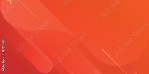 Orange Abstract Geometric Background With Gradient Shapes, Diagonal Lines And Modern Minimal Design