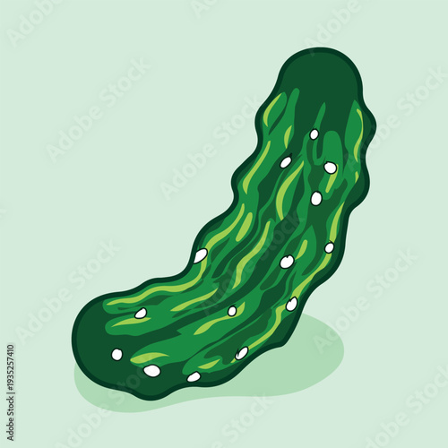 Pickle illustration healthy food vector drawing green fresh vegetable organic ingredient
