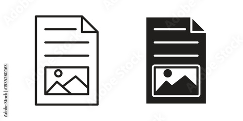 Content icon. Simple outline style concept. Thin line vector illustration.