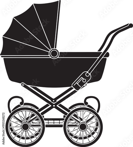 Baby carriage icon 2
