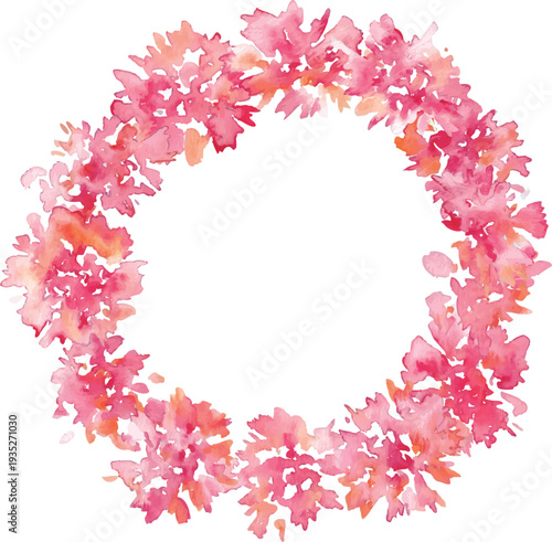 水彩画。水彩タッチのカーネーションベクターイラスト。母の日のカーネーションフレーム素材。Watercolor painting. Watercolor carnation vector illustration. Carnation frame material for Mother's Day.