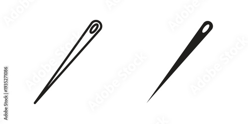 Needle icon. Simple outline style concept. Thin line vector illustration.