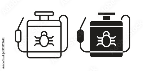 Pesticide icon. Simple outline style concept. Thin line vector illustration.