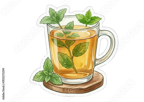 Refreshing Assorted Tea Drinks with Ice and Fresh Ingredients