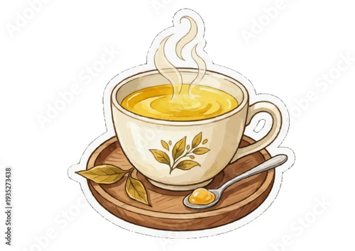 Refreshing Assorted Tea Drinks with Ice and Fresh Ingredients