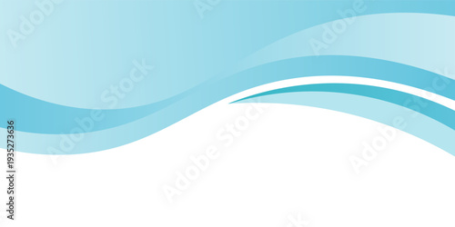 Blue and white business wave banner background. vector