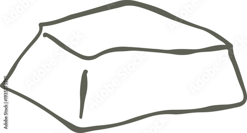 set of whimsical hand drawn stone, rock clipart collection