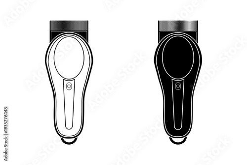 Hair clippers icon, Electrical hair clipper icon, for web and mobile app, isolated on a white background. Flat vector illustration design.