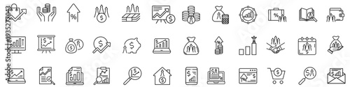Increase sale icon vector set. Income growth Illustration sign collection. Business growth symbol or logo.