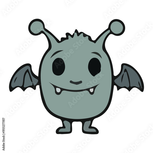 Cute Cartoon Monster Illustration