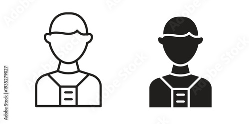 Tourist Guide icon. Simple outline style concept. Thin line vector illustration.